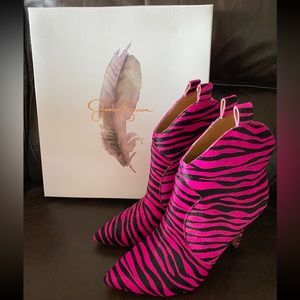 Jessica Simpson HairCalf Zebra Print Boots